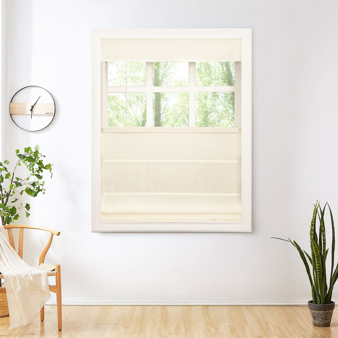 Mona Luxurious Silk Roman Shades & Blinds | Top Down Bottom Up