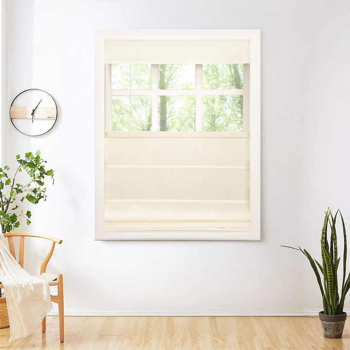 Mona Luxurious Silk Roman Shades & Blinds | Top Down Bottom Up