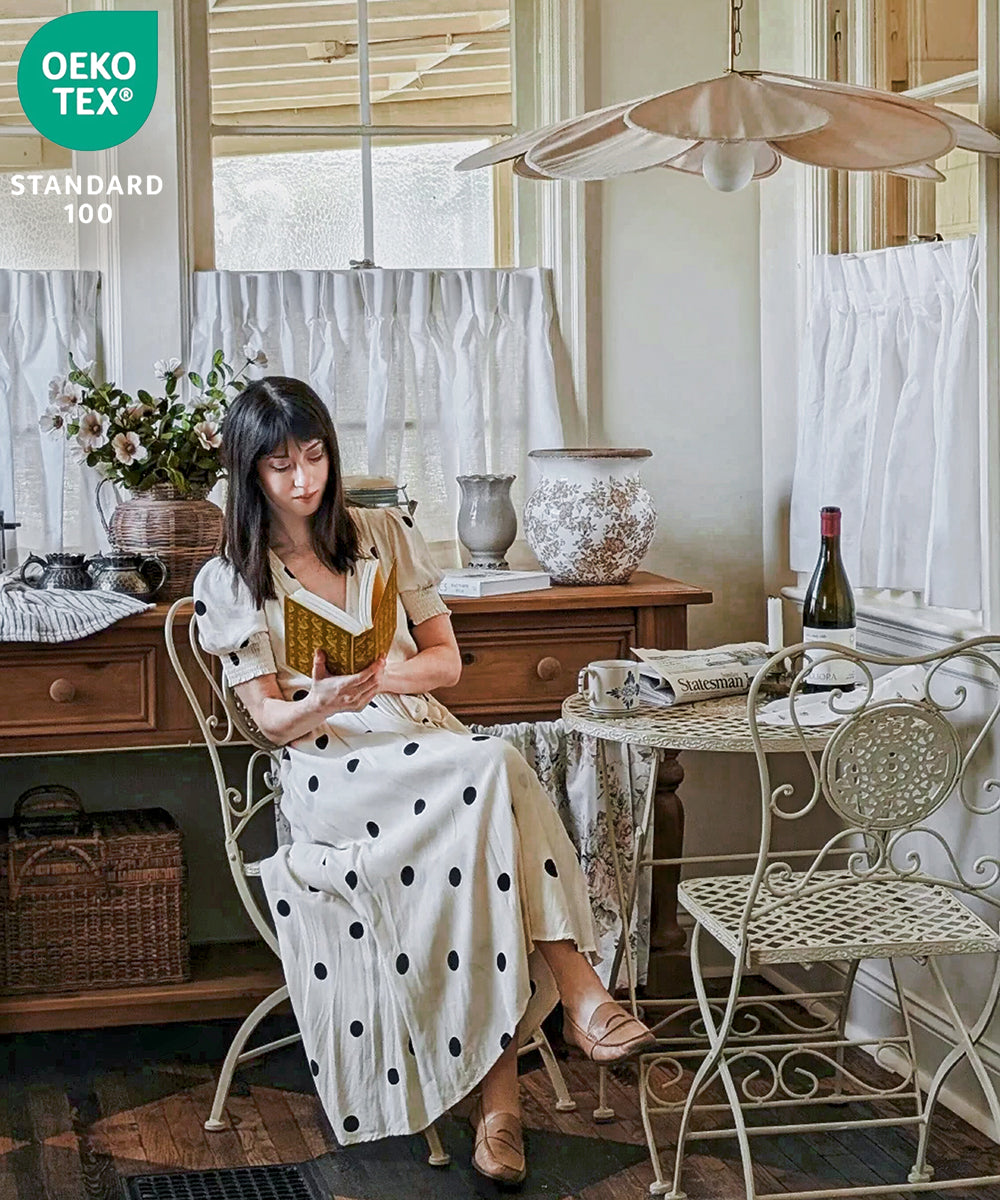 Belgian Flax Cafe Curtain