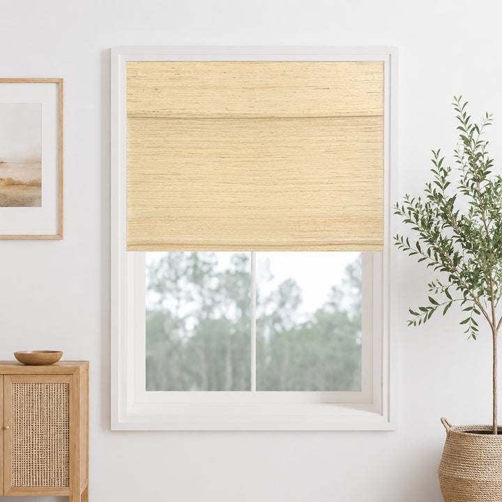 Ramie Woven Bamboo Blinds & Shades | Cashew