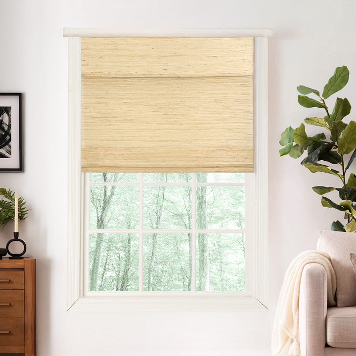Ramie Woven Bamboo Blinds & Shades Top Down Bottom Up | Cashew