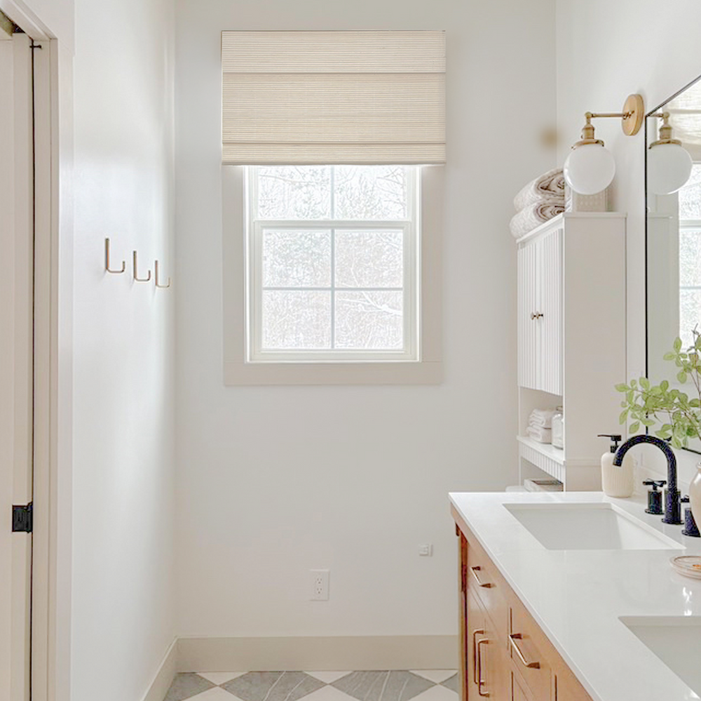 Ivy Woven Bamboo Blinds & Shades Top Down Bottom Up | Bone White