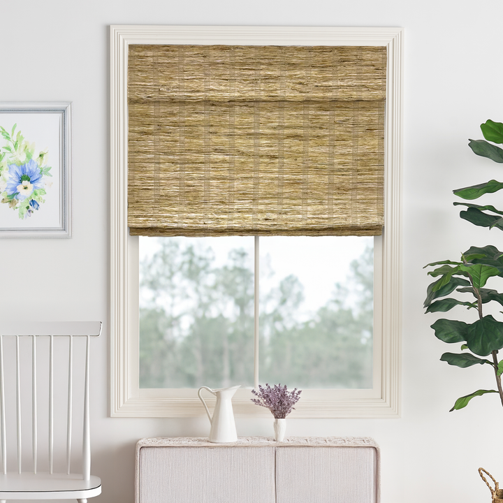 Ramie Woven Bamboo Blinds & Shades | Almond