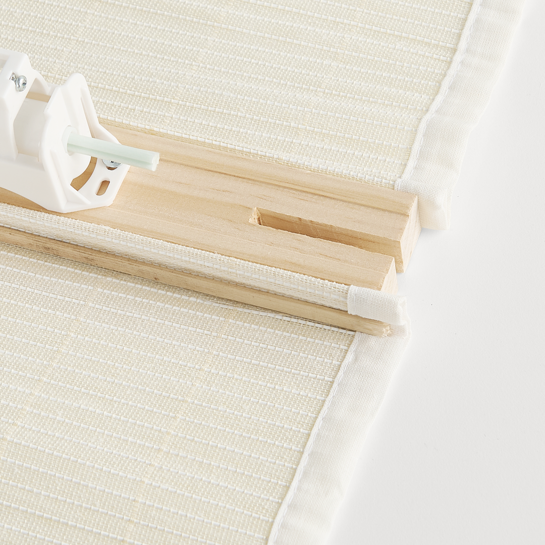 Ramie Woven Bamboo No-Drill Blinds & Shades | Cream