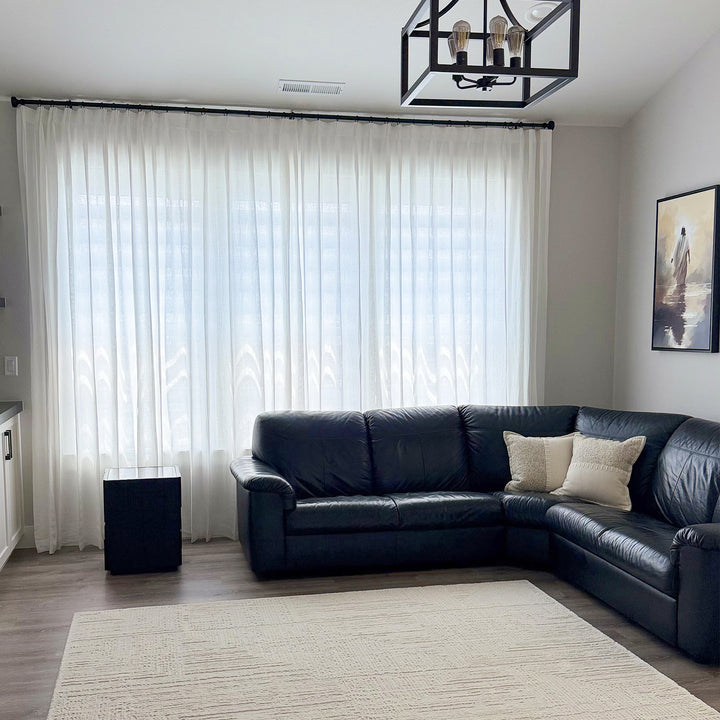 Meadow 100% European Linen Sheer Curtains & Drapes