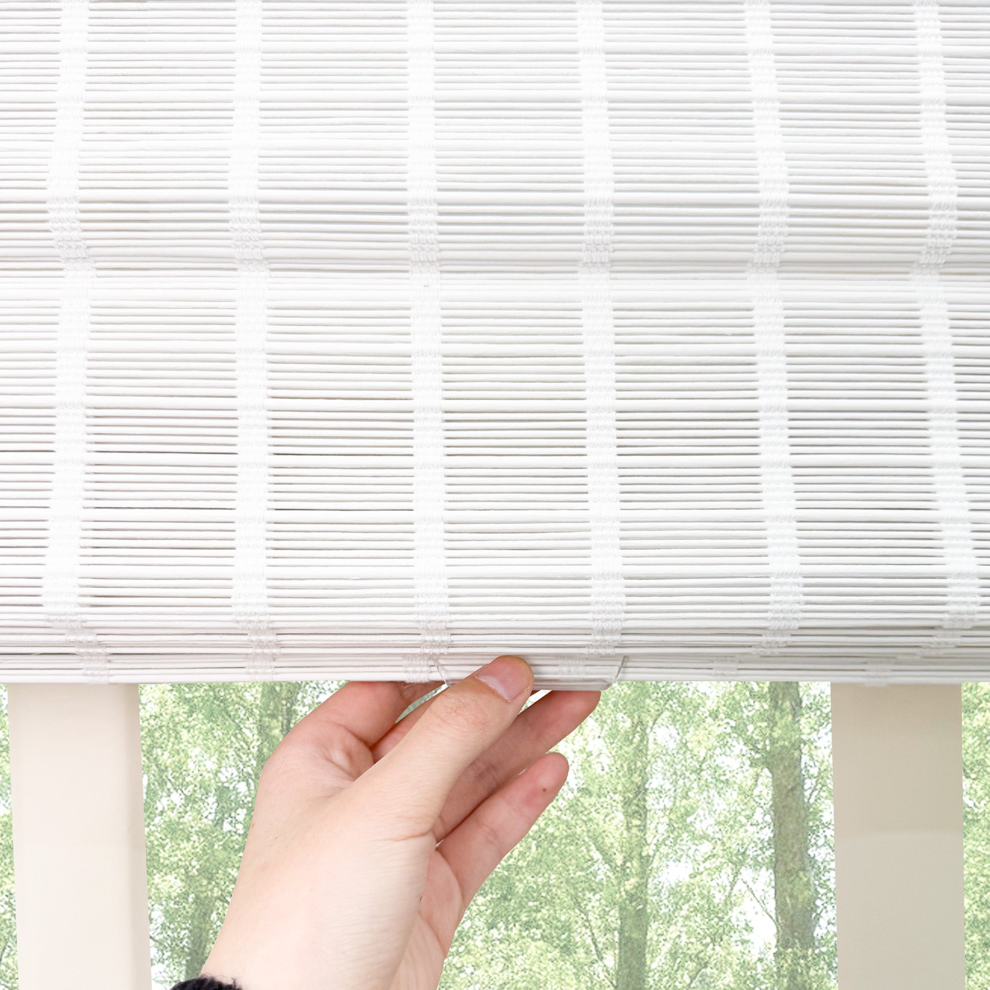 Ivy Woven Bamboo Blinds & Shades | Off White