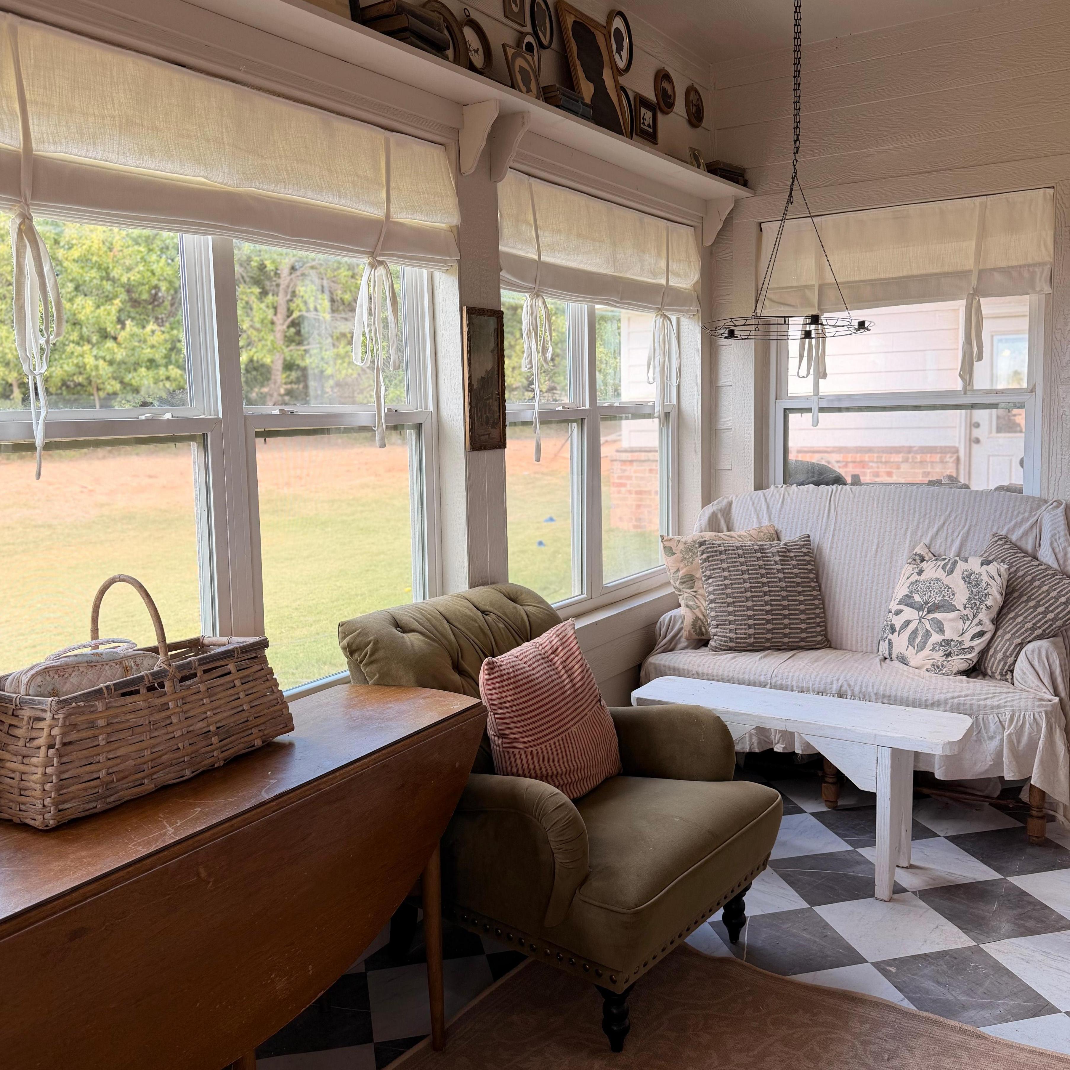 Bella Cotton Roman Shades & Blinds