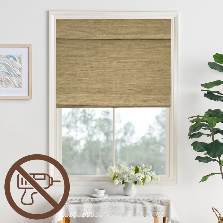 Custom Bamboo Shades with No-Drill Installation