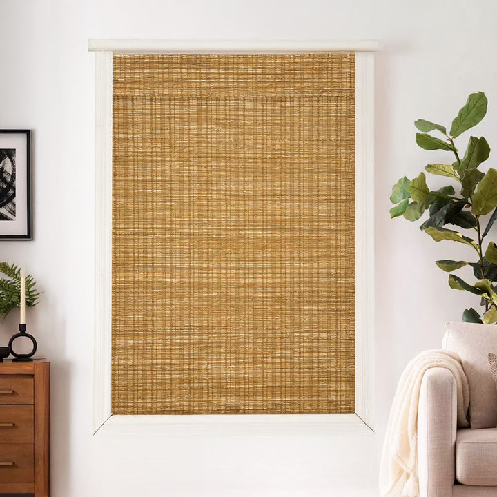 Ramie Woven Bamboo Blinds & Shades Top Down Bottom Up | Cinnamon
