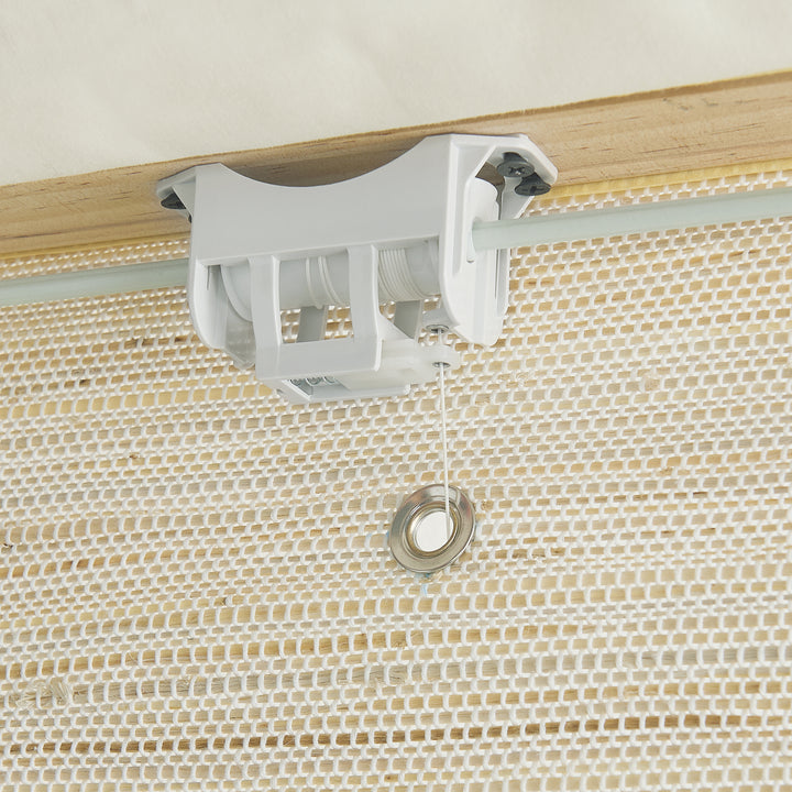 Ramie Woven Bamboo No-Drill Blinds & Shades | Ivory