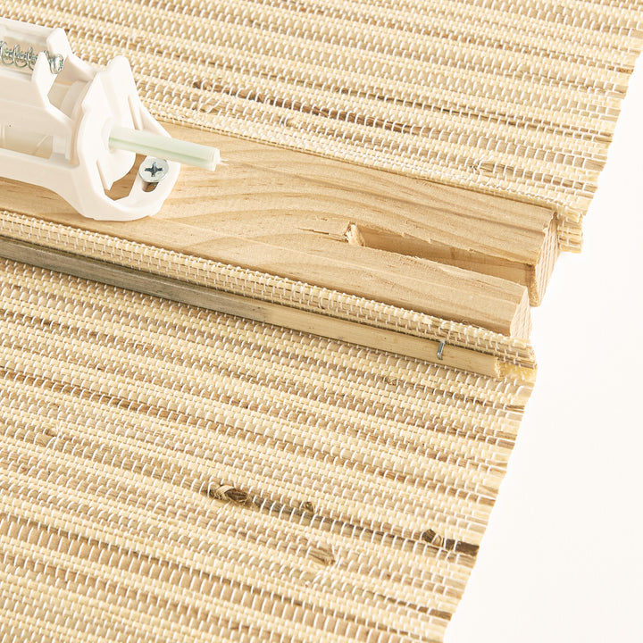 Ramie Woven Bamboo No-Drill Blinds & Shades | Beige Brown
