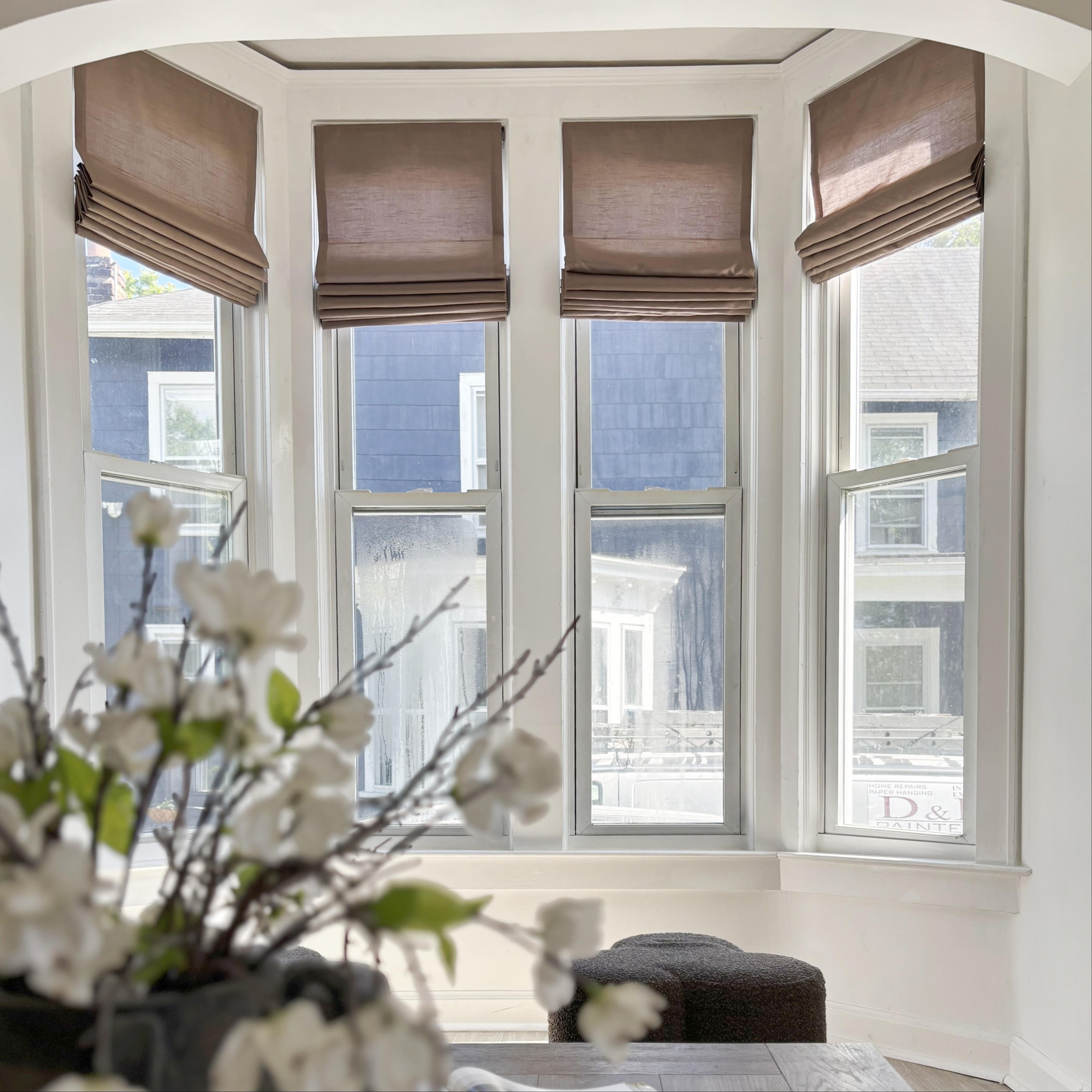 Lora Premium Silk Roman Shades & Blinds