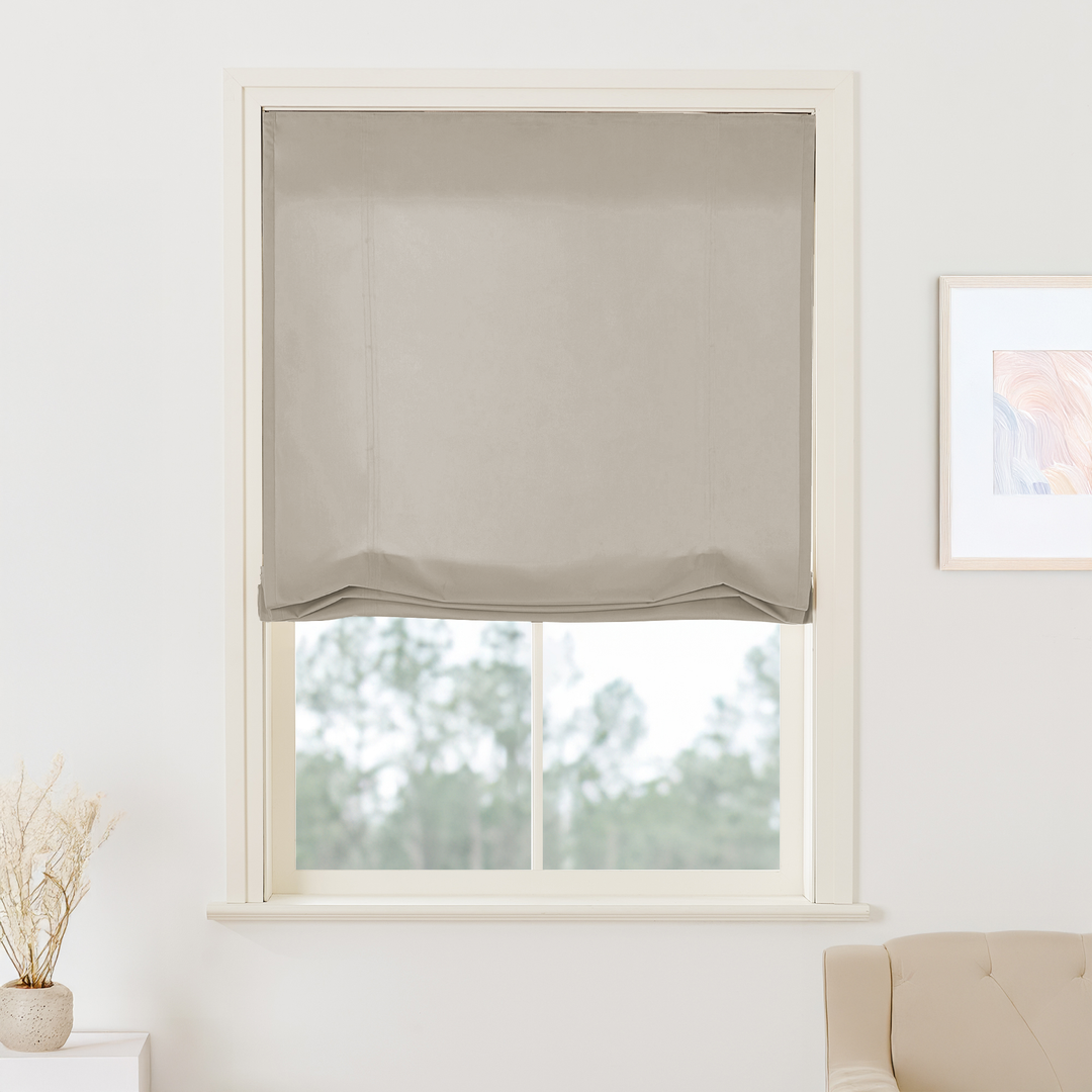 Maillard Velvet Roman Shades & Blinds | Swag