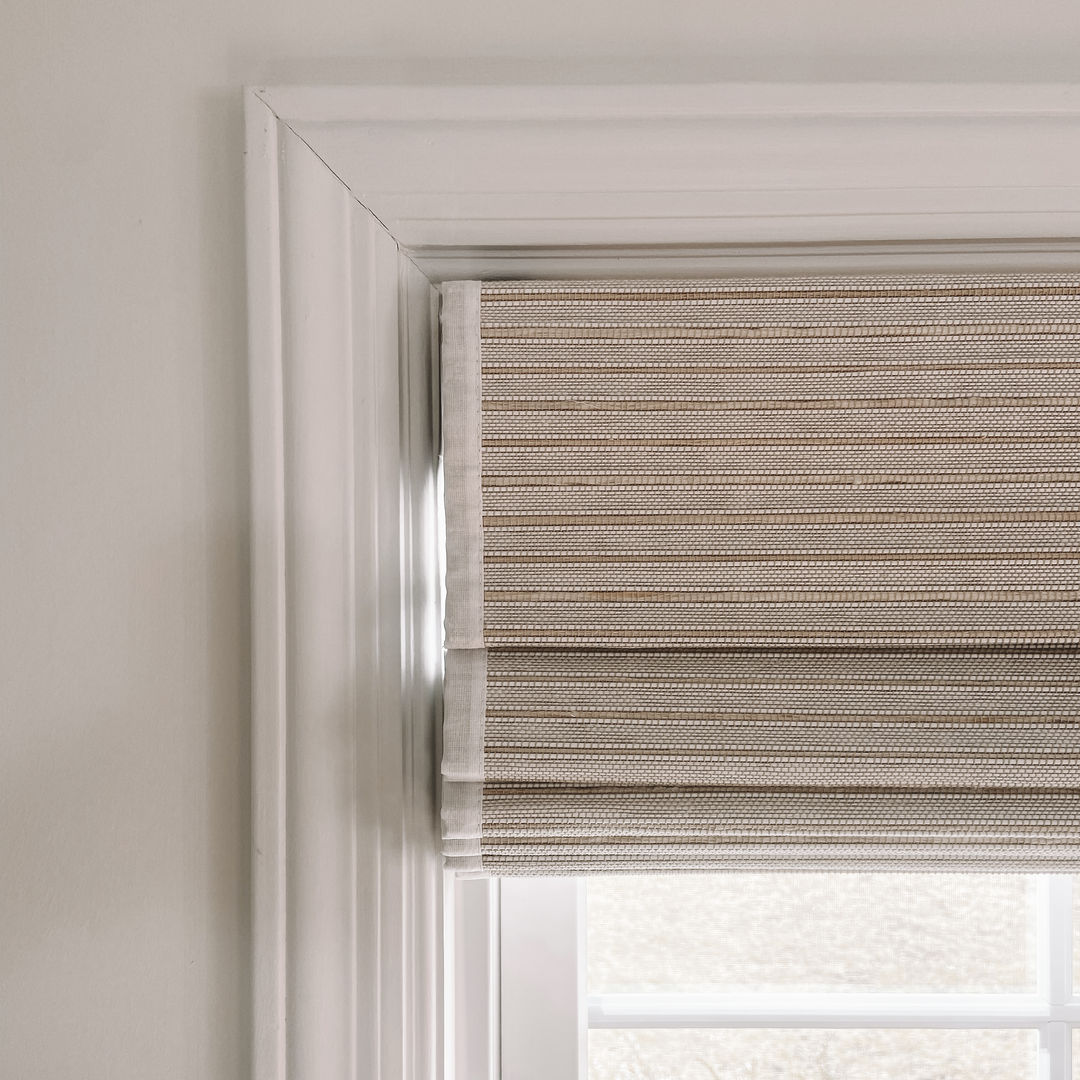Ramie Woven Bamboo Blinds & Shades | Marble White