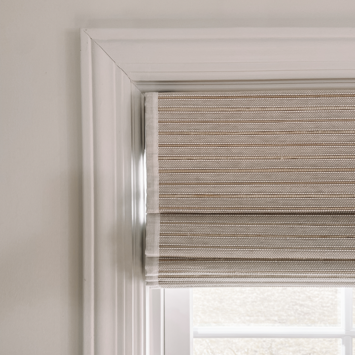Ramie Woven Bamboo Blinds & Shades | Marble White