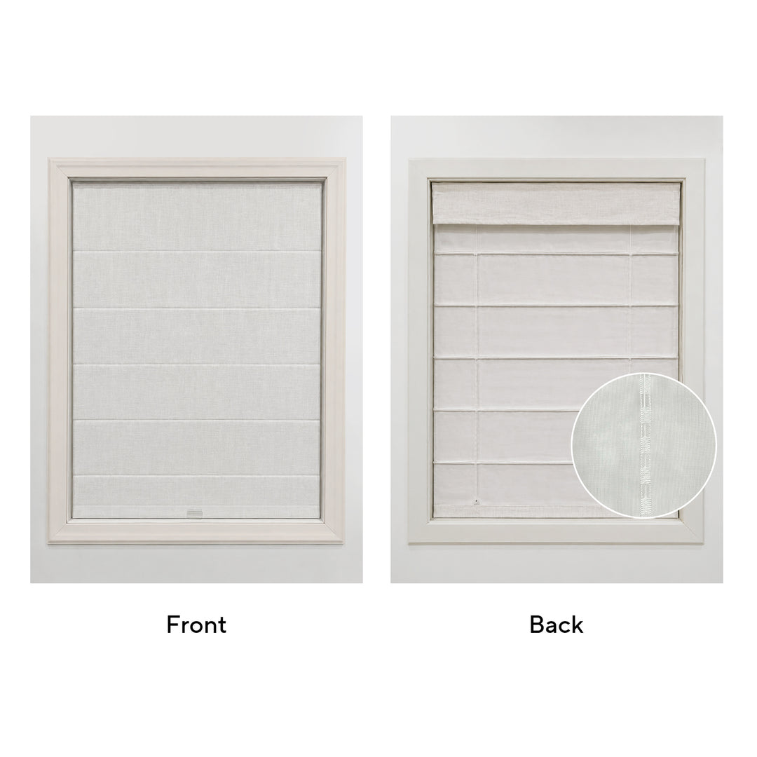 100% Belgian Flax Linen Roman Blackout Shades