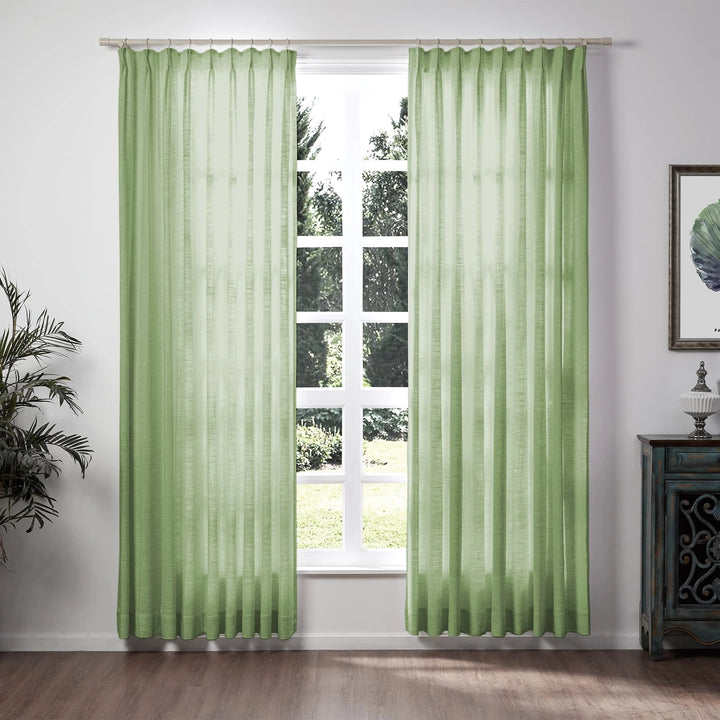 Lily Linen Curtains & Drapes Soft top