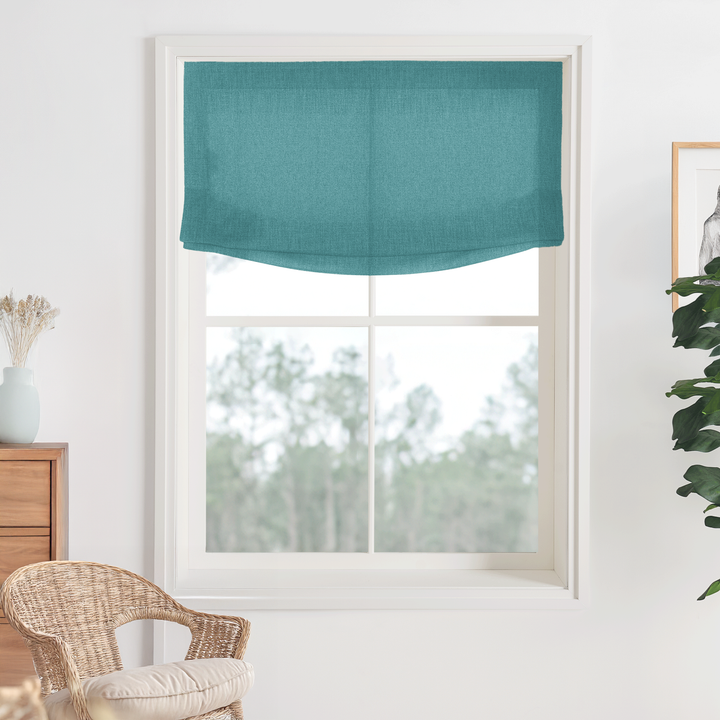 Bella Cotton No-Drill Roman Shades & Blinds | Relaxed