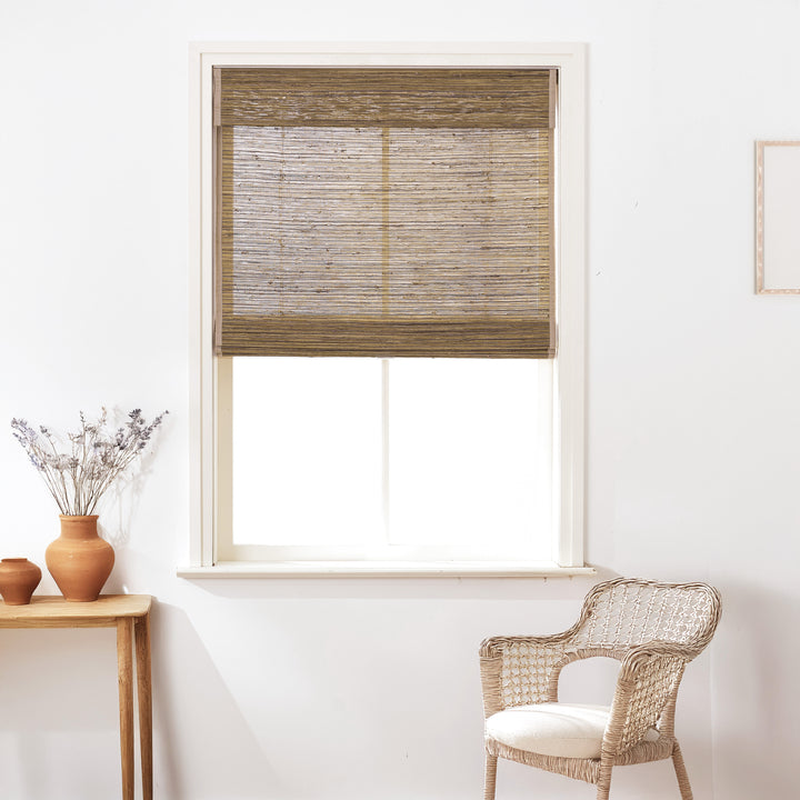 Ramie Woven Bamboo No-Drill Blinds & Shades | Honeynut