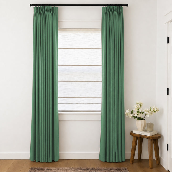 Lily Linen Curtains & Drapes Pleated