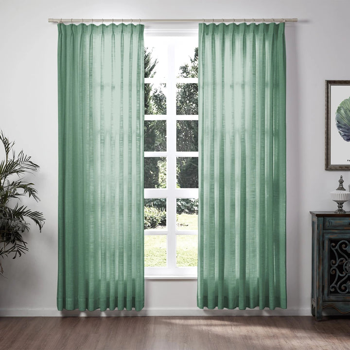 Lily Linen Curtains & Drapes Soft top