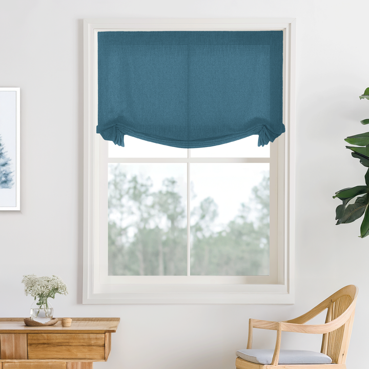 Bella Cotton No-Drill Roman Shades & Blinds | Swag