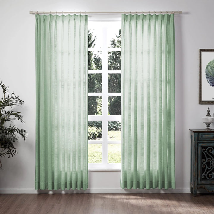 Lily Linen Curtains & Drapes Soft top