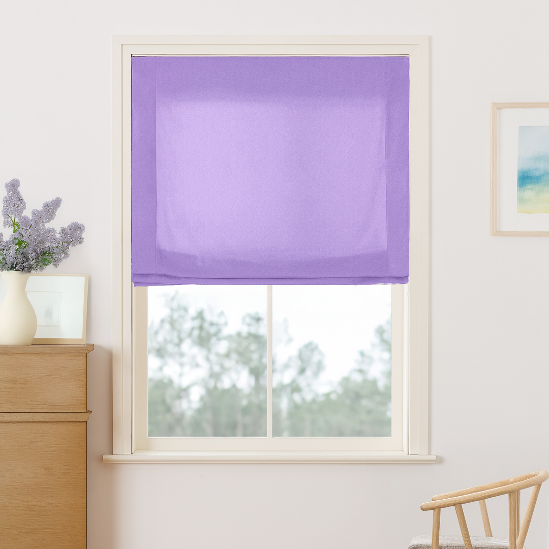 Maillard Velvet No-Drill Roman Shades & Blinds | Relaxed