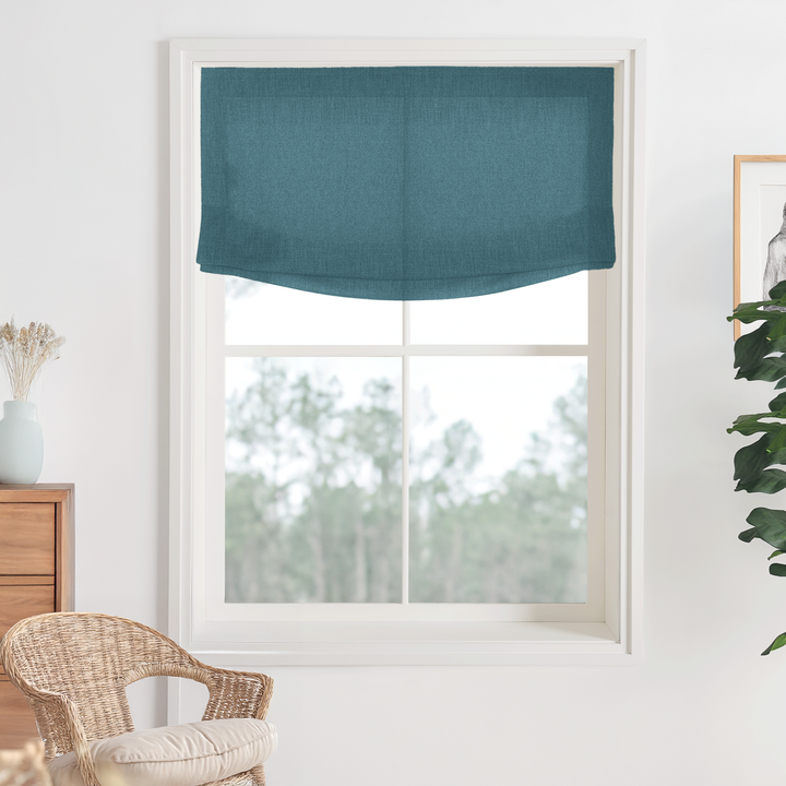 Bella Cotton No-Drill Roman Shades & Blinds | Relaxed