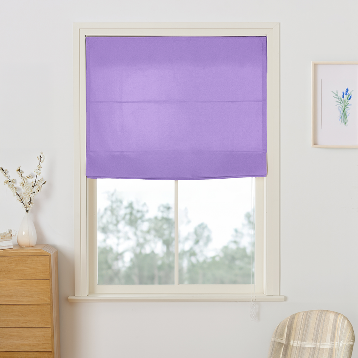 Maillard Velvet Roman Shades & Blinds | Flat Fold