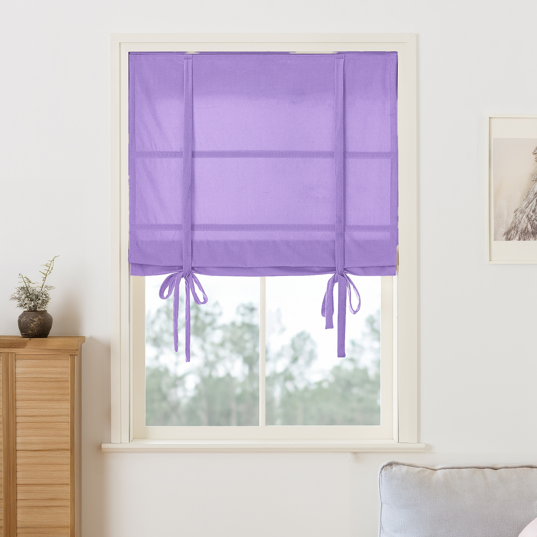 Maillard Velvet Roman Shades & Blinds | Tie