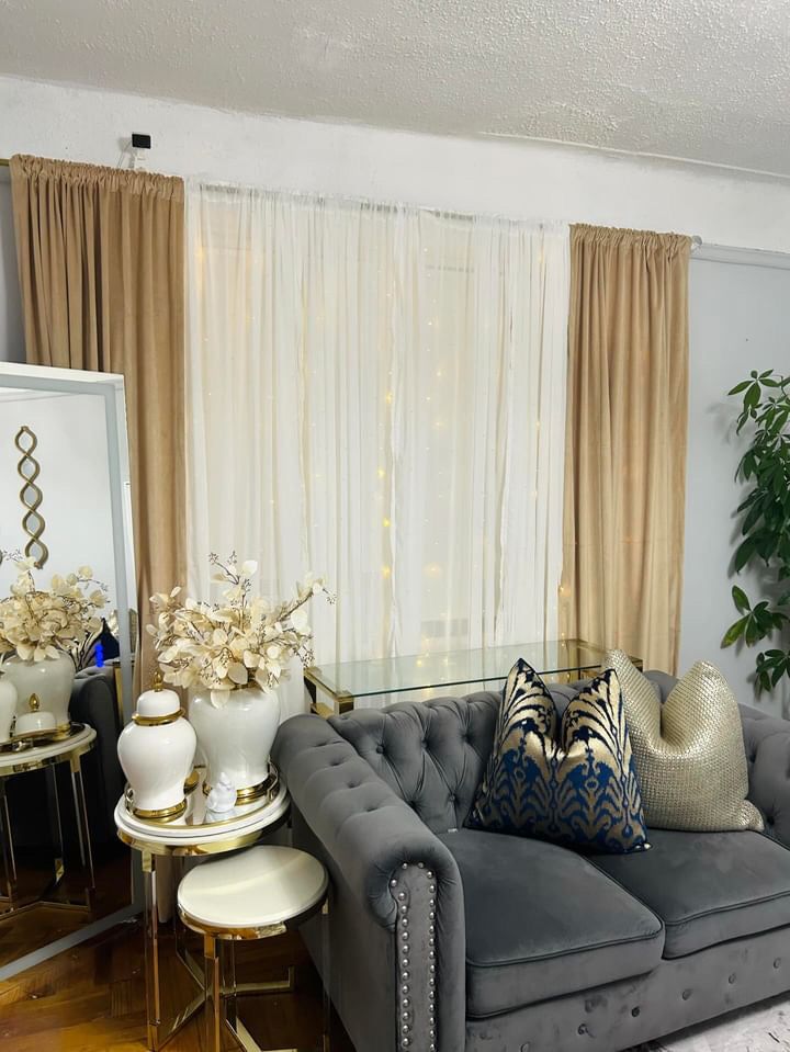 Maillard Velvet Curtains & Drapes Soft Top