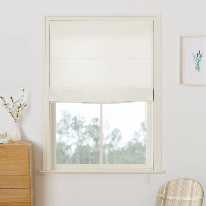Maillard Velvet Roman Shades & Blinds | Flat Fold