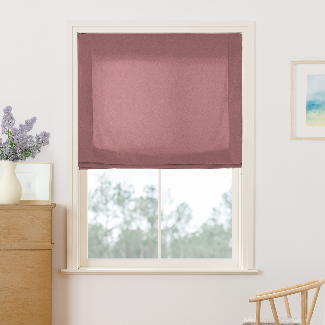 Maillard Velvet No-Drill Roman Shades & Blinds | Relaxed