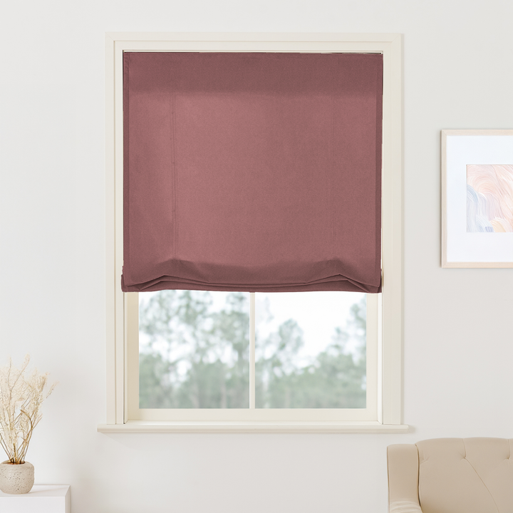 Maillard Velvet Roman Shades & Blinds | Swag