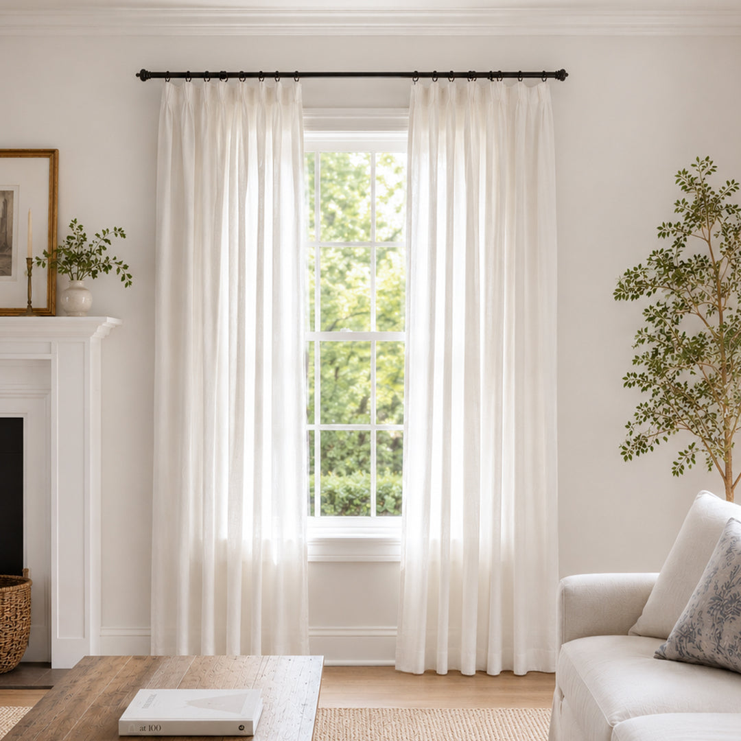 Meadow Linen Sheer Curtains & Drapes