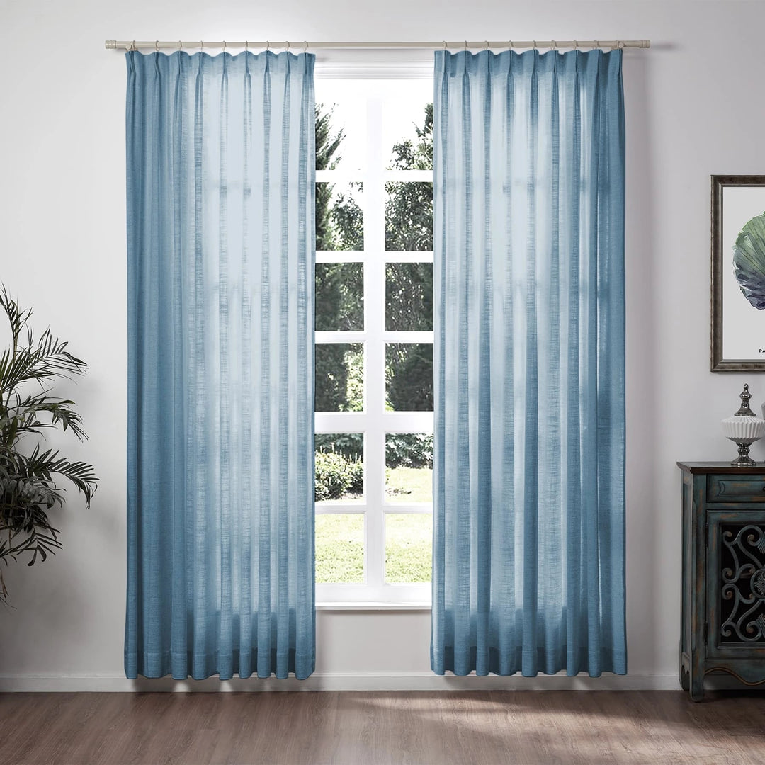 Neutraloak Lily Linen Curtains & Drapes Pleated