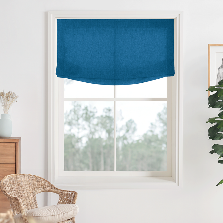 Bella Cotton Roman Shades & Blinds | Relaxed