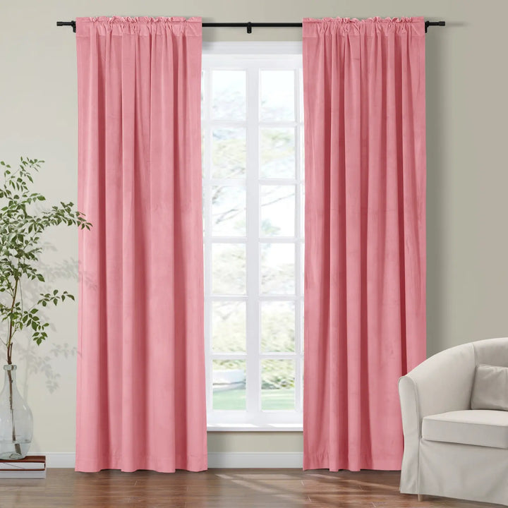 Maillard Velvet Curtains & Drapes Soft Top