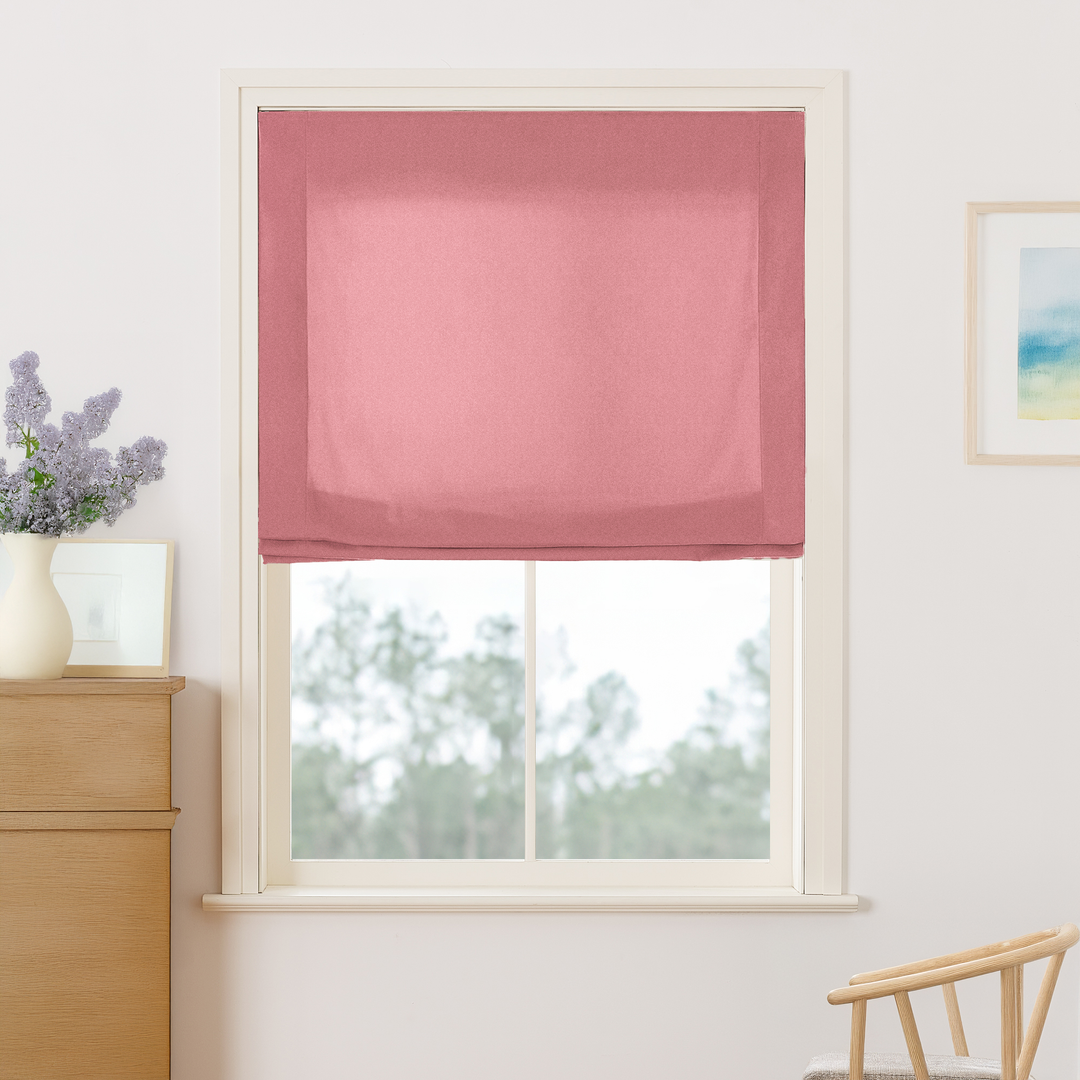 Maillard Velvet No-Drill Roman Shades & Blinds | Relaxed