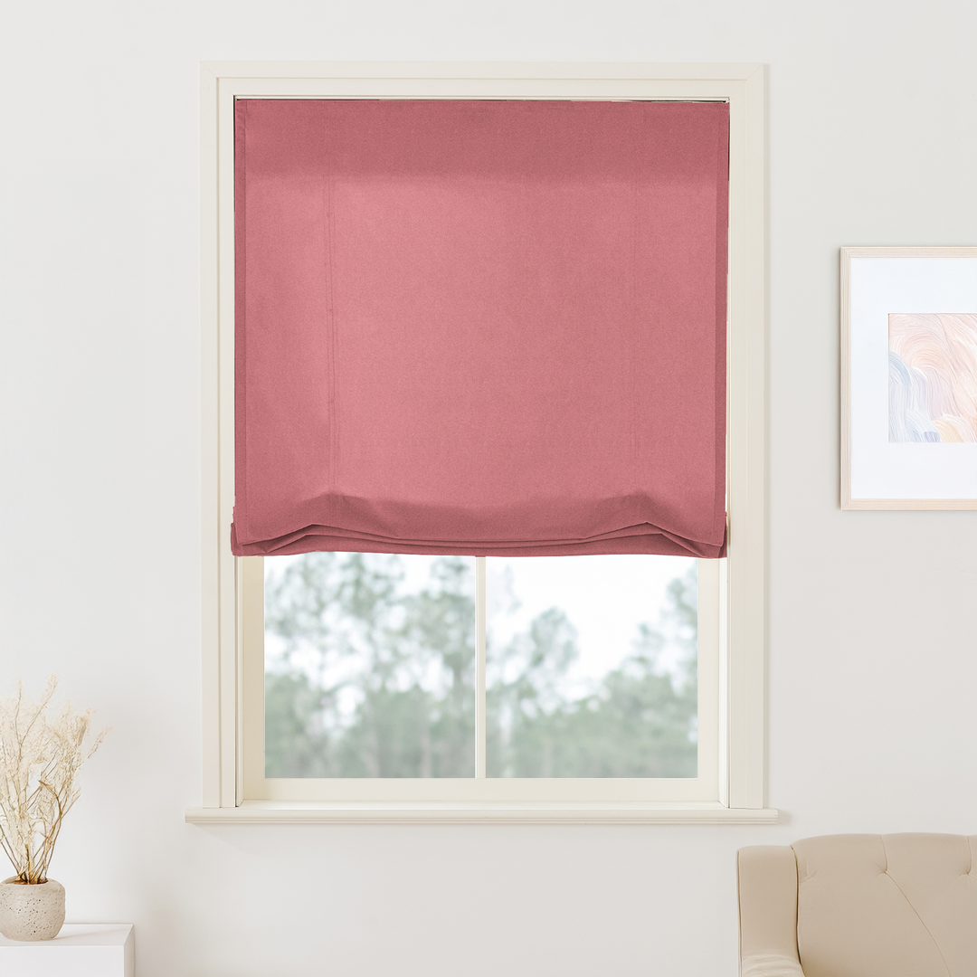 Maillard Velvet Roman Shades & Blinds | Swag
