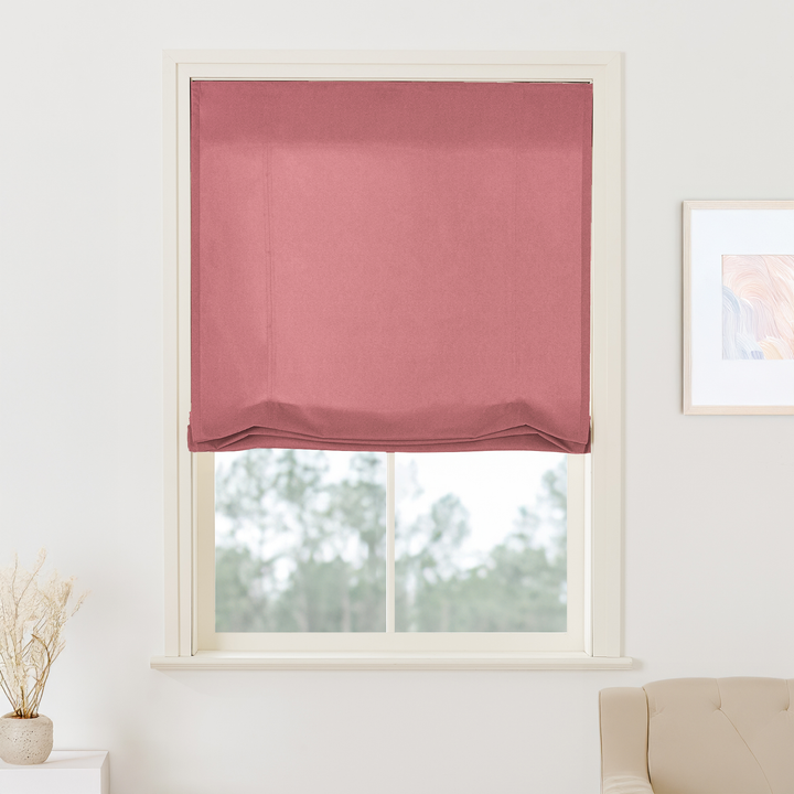 Maillard Velvet Roman Shades & Blinds | Swag