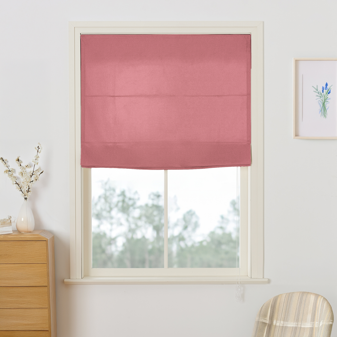 Maillard Velvet Roman Shades & Blinds | Flat Fold
