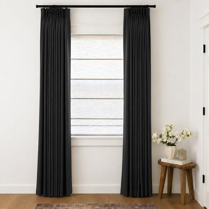 Lily Linen Curtains & Drapes Pleated