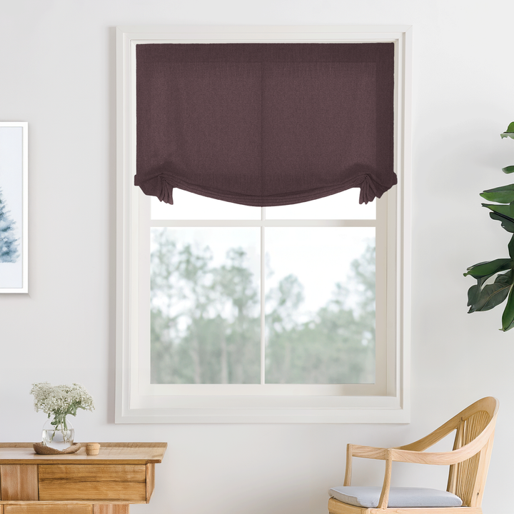 Bella Cotton No-Drill Roman Shades & Blinds | Swag