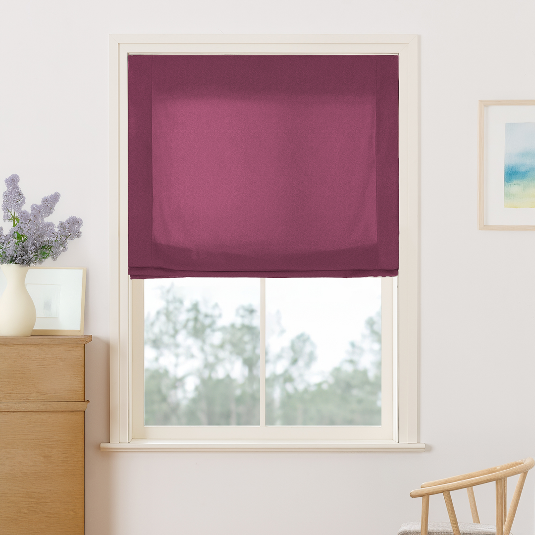 Maillard Velvet No-Drill Roman Shades & Blinds | Relaxed