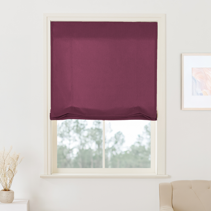Maillard Velvet Roman Shades & Blinds | Swag