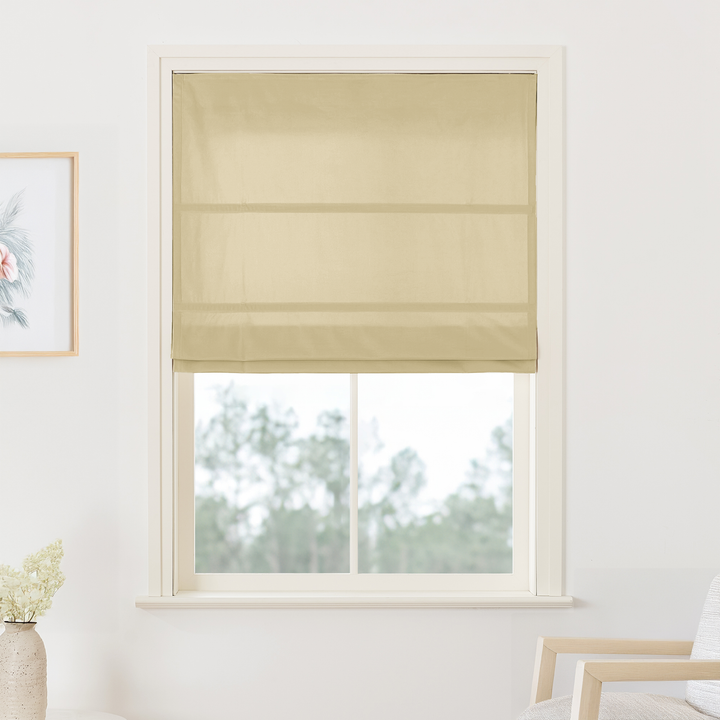 Maillard Velvet No-Drill Roman Shades & Blinds | Fold