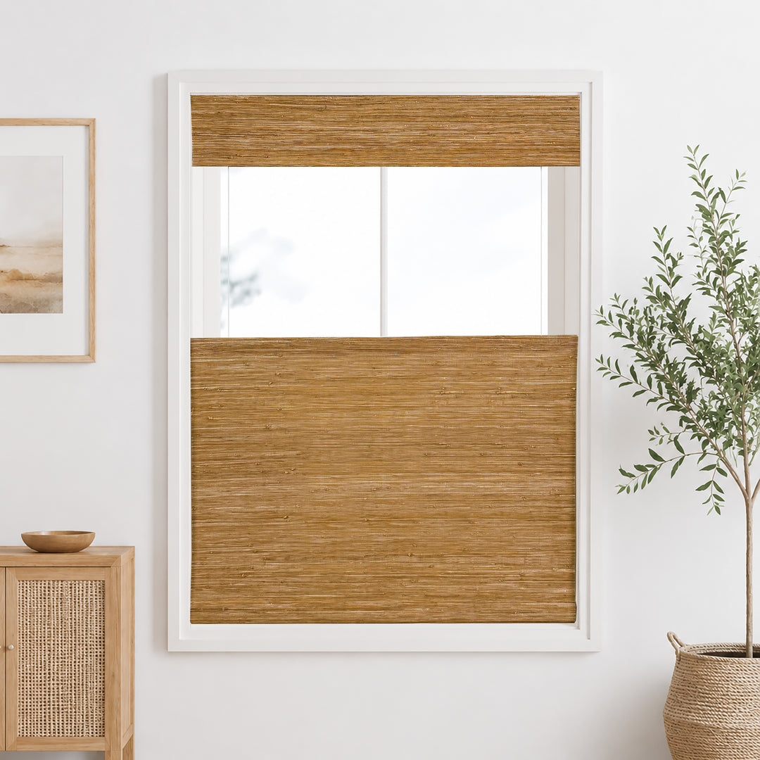 Oak Bamboo Blinds & Shades Top Down Bottom Up | Ivory 2.0