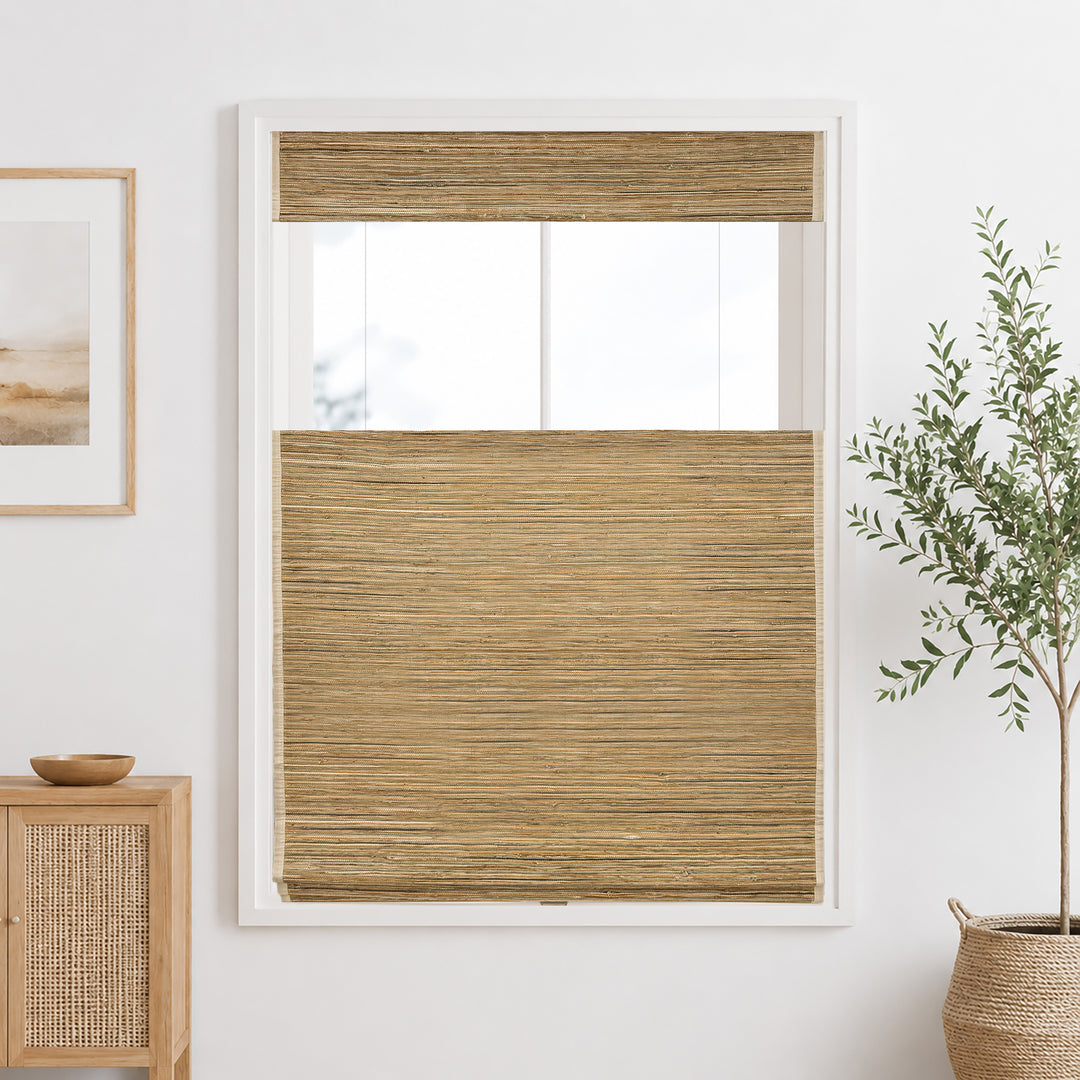 Ramie Woven Bamboo Blinds & Shades Top Down Bottom Up | Honeynut